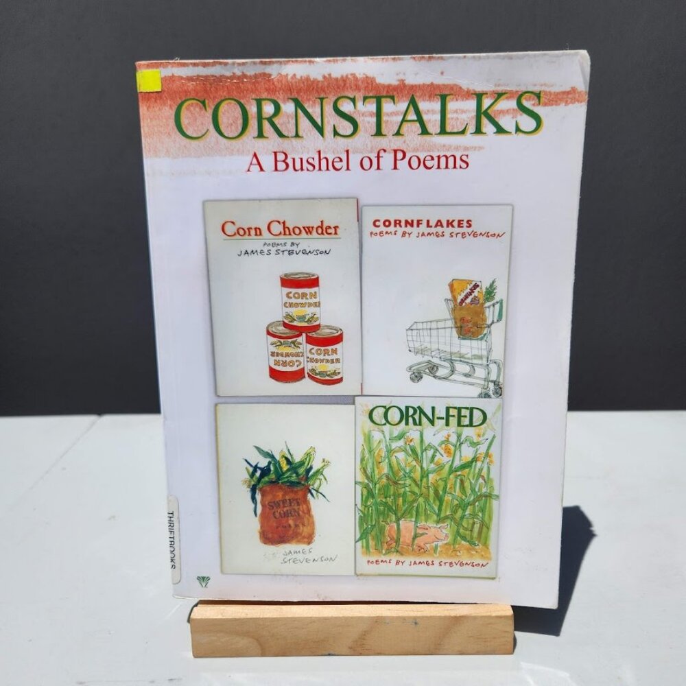 Cornstalks a Bushel of Poems Paperback Book by James Stevenson Poem Sketches Dra
